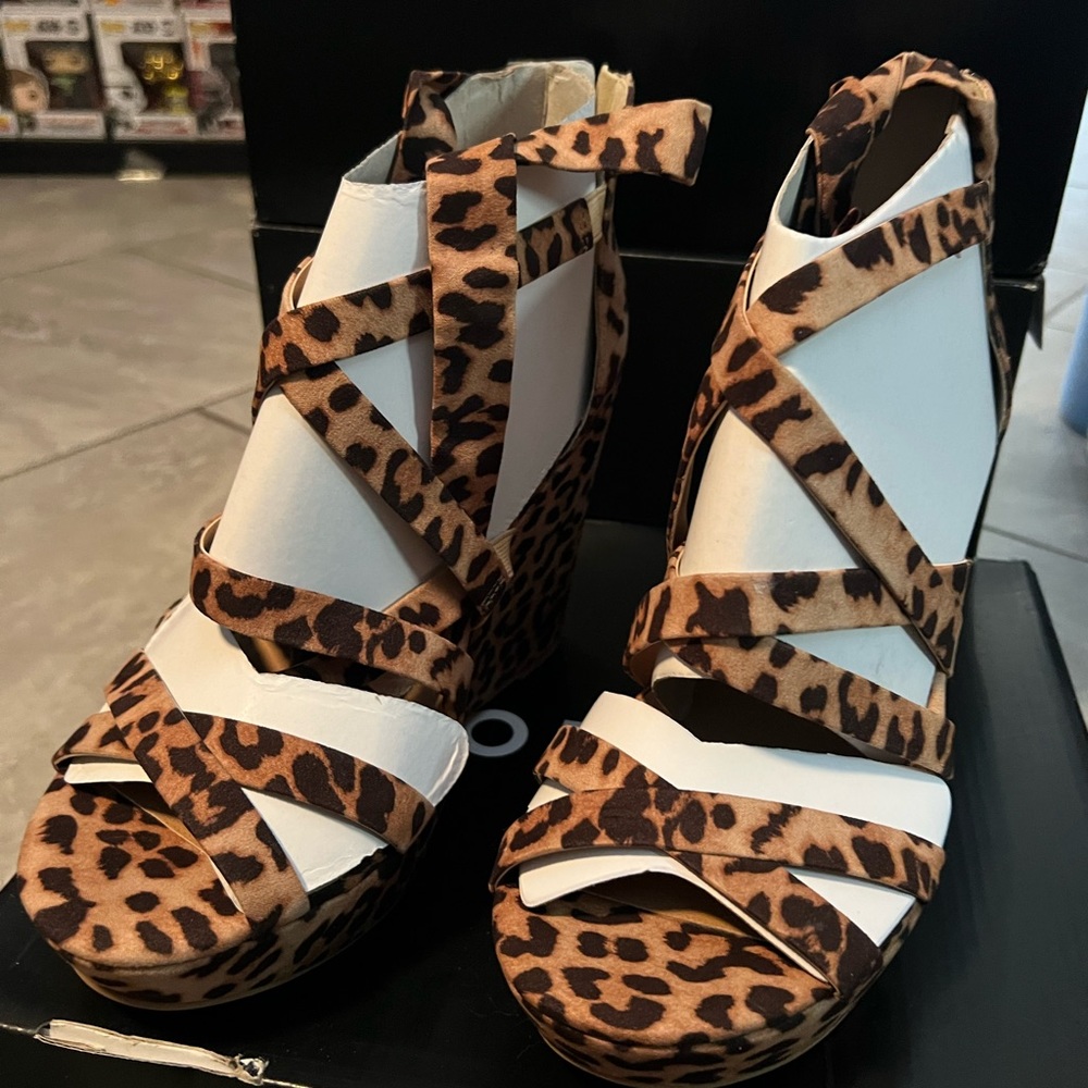 Torrid Ankle Wrap Platform wedges NWT